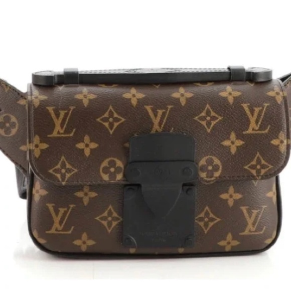 Louis Vuitton S Lock Sling Bag Macassar Monogram Canvas